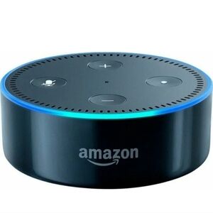 Amazon Echo Dot (2nd Gen) Smart Speaker - Black w/ WALL HOLDER & quick set-up
